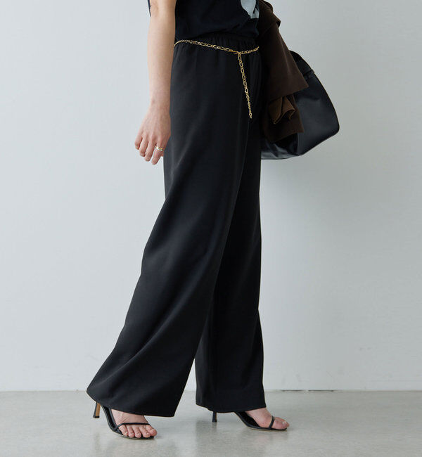  「【CHIKAコラボ】【美脚パンツ】ワイドドロストパンツ」|その他|