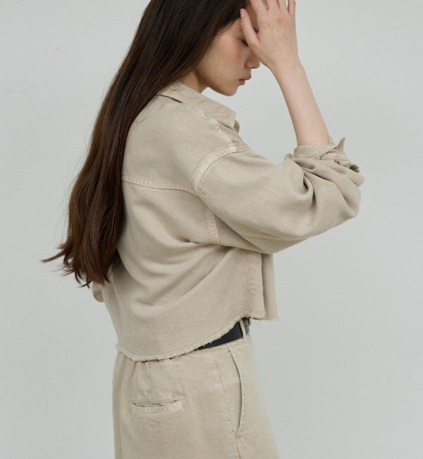  「【セットアップ対応】リヨセルショートシャツ」|シャツ・ブラウス|