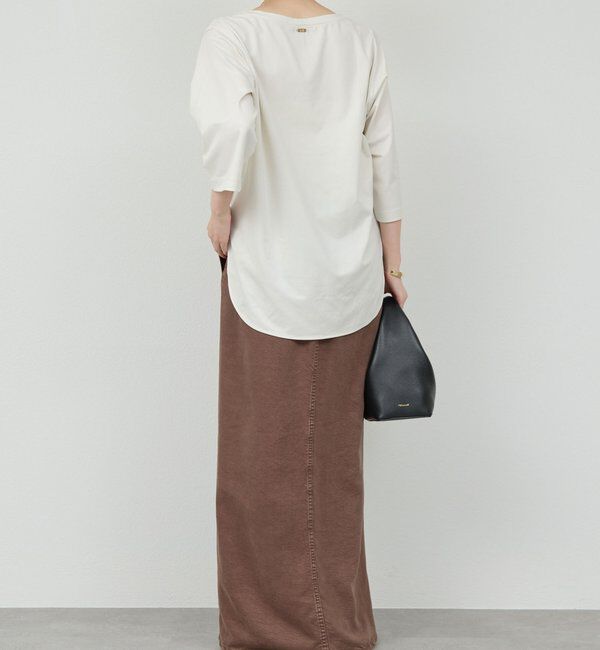  「【安心シルエット】【セットアップ対応】キュプラジャージーラウンドTee」|Tシャツ・カットソー|