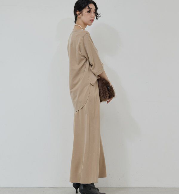  「【安心シルエット】【セットアップ対応】キュプラジャージーラウンドTee」|Tシャツ・カットソー|