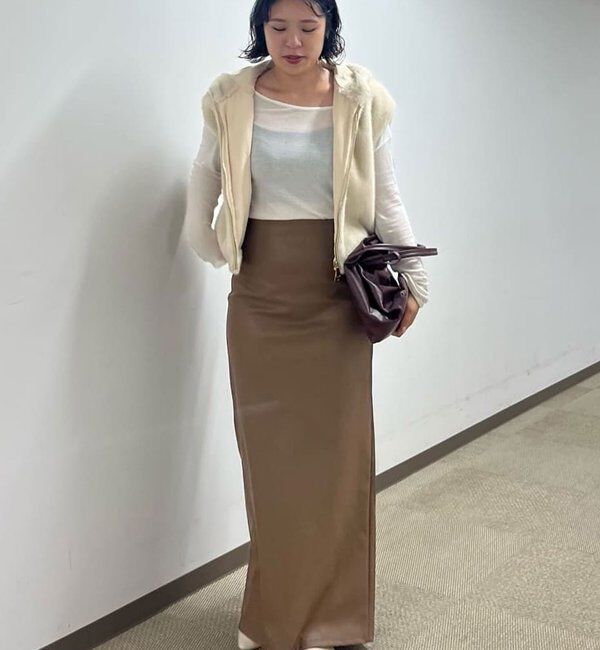  「【プラスワンで着映え！】フーディーファーベスト」|ベスト・ジレ|