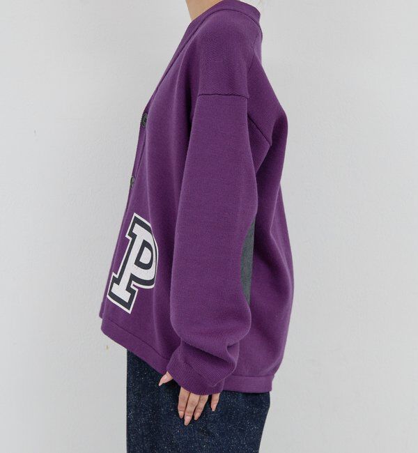  「【PEAS】レタードニットカーディガン」|ニット・セーター|
