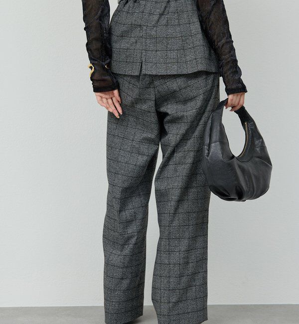  「タックワイドストレートパンツ」|チノ|