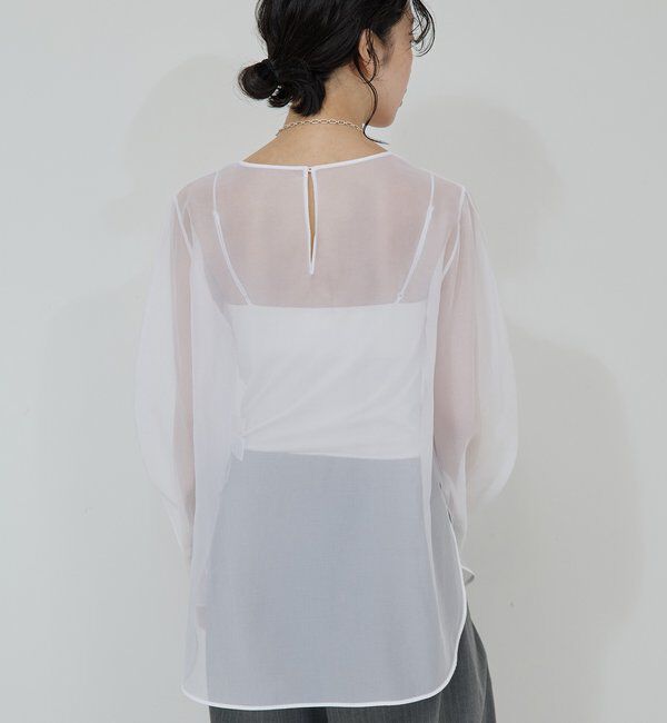  「シアーカーブスリーブブラウス」|シャツ・ブラウス|