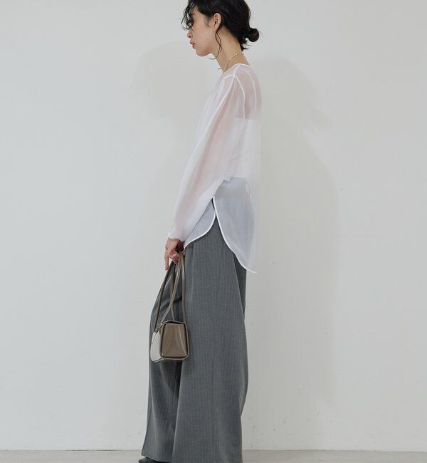  「シアーカーブスリーブブラウス」|シャツ・ブラウス|