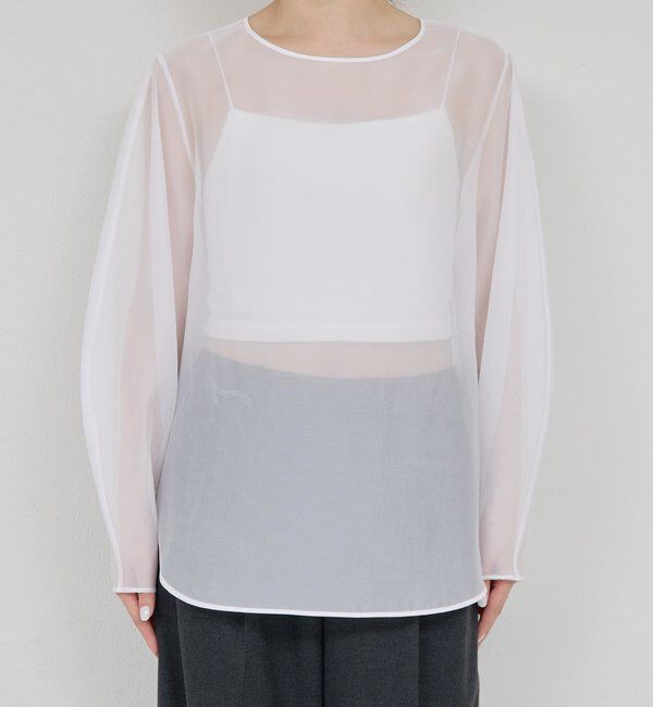  「シアーカーブスリーブブラウス」|シャツ・ブラウス|
