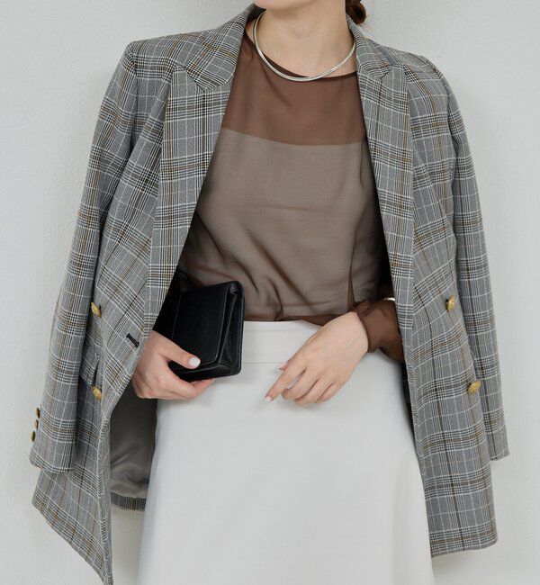  「シアーカーブスリーブブラウス」|シャツ・ブラウス|