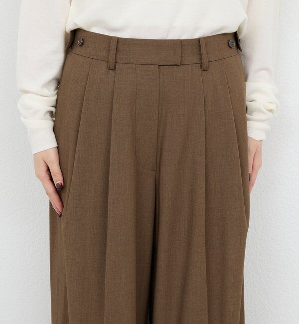  「【SACHIKOコラボ】2タックワイドパンツ」|チノ|