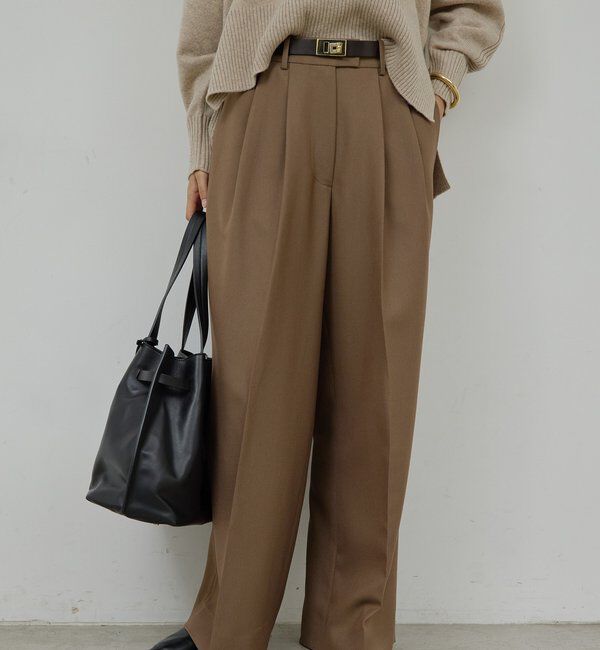  「【SACHIKOコラボ】2タックワイドパンツ」|チノ|