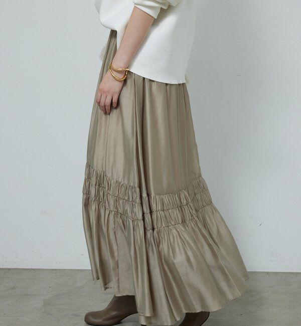  「ギャザーフレアスカート」|スカート|