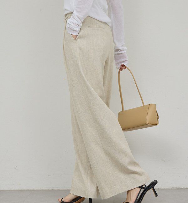  「【セットアップ対応】ダブルタックツイードパンツ」|チノ|