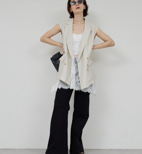  「コードレースキャミチュニック」|シャツ・ブラウス|