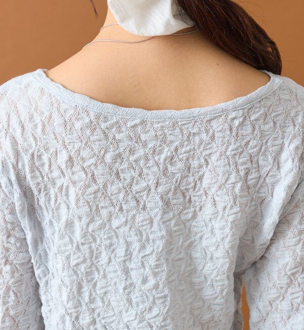  「レースオフショルロングTシャツ」|Tシャツ・カットソー|