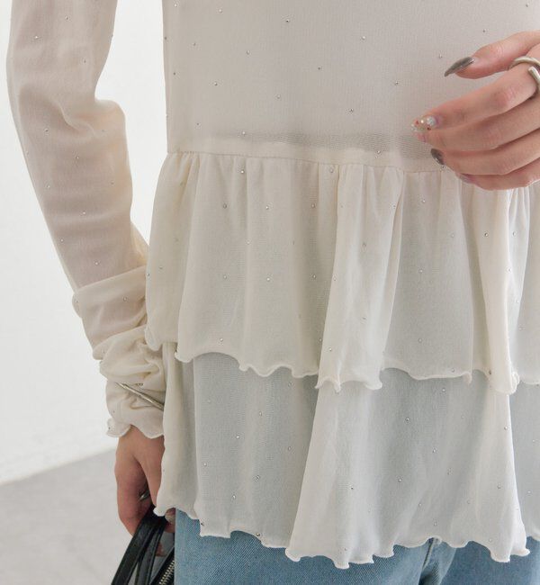  「ドットティアードプルオーバー」|Tシャツ・カットソー|