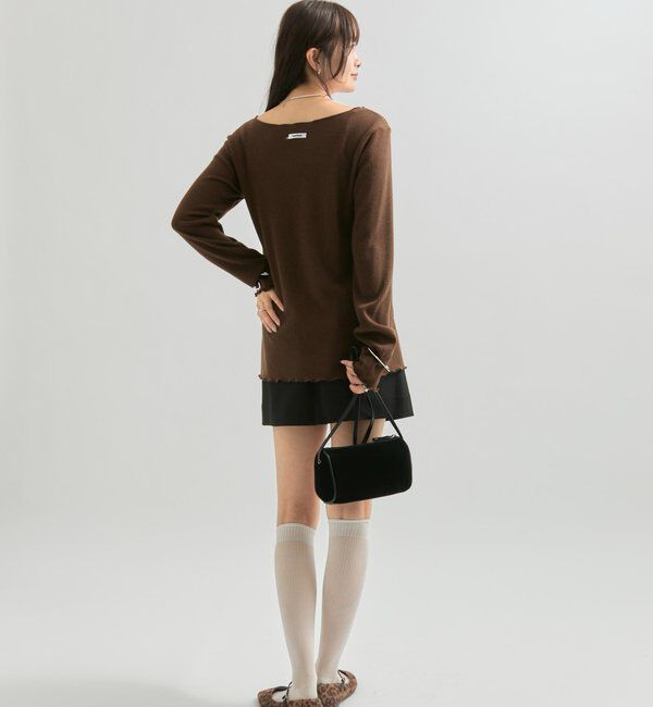  「起毛リブボタンカーディガン」|Tシャツ・カットソー|