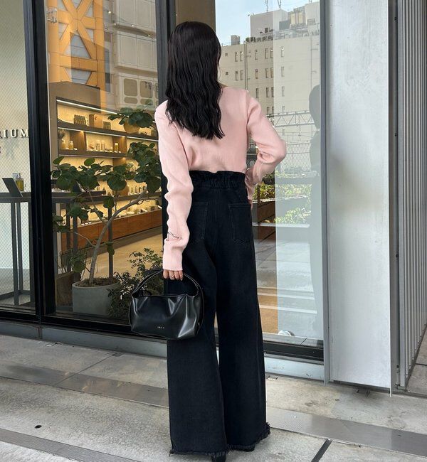  「オフショルリブニット」|ニット・セーター|