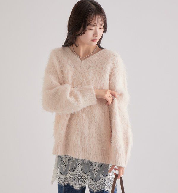  「ふわふわシャギーニット」|ニット・セーター|