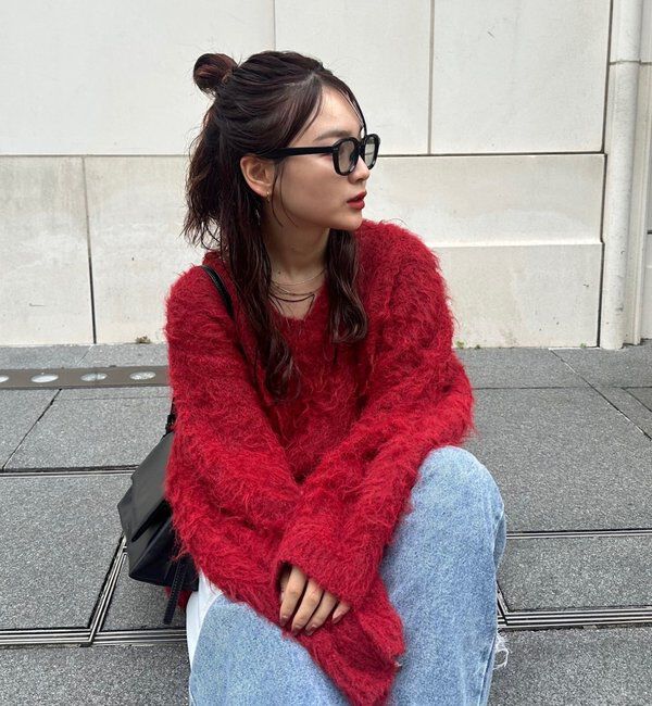  「ふわふわシャギーニット」|ニット・セーター|