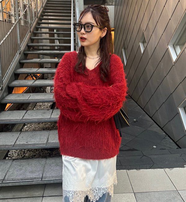  「ふわふわシャギーニット」|ニット・セーター|