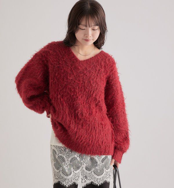  「ふわふわシャギーニット」|ニット・セーター|