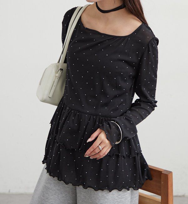  「26SSドットティアードプルオーバー」|Tシャツ・カットソー|