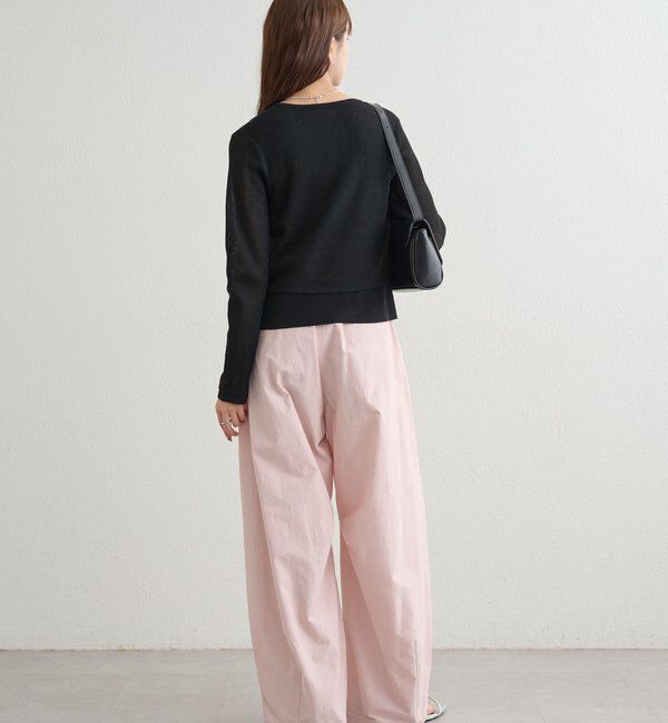  「ショルダースリットレイヤードニット」|ニット・セーター|