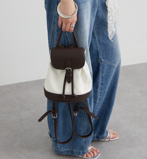  「ベルト付きコンビミニリュック」|トートバッグ|