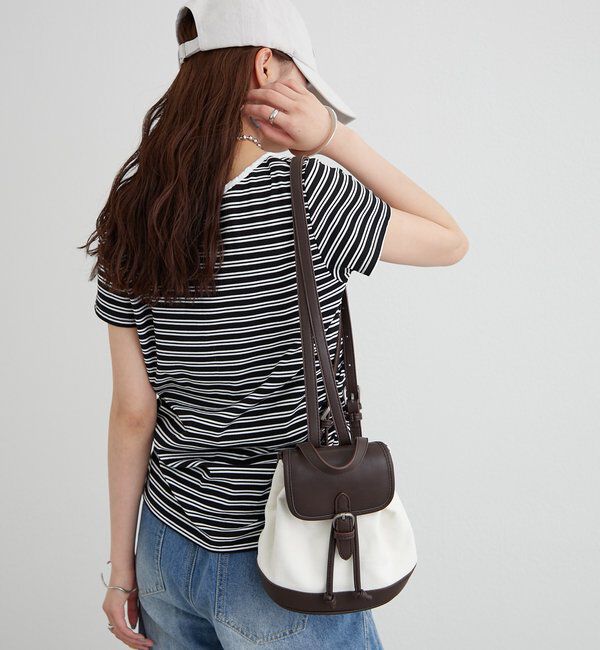  「ベルト付きコンビミニリュック」|トートバッグ|