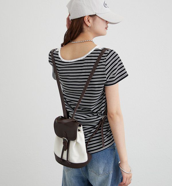  「ベルト付きコンビミニリュック」|トートバッグ|