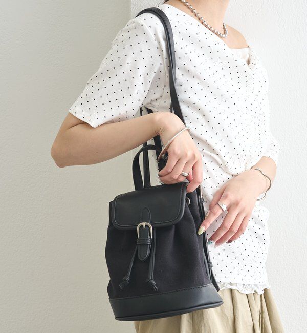  「ベルト付きコンビミニリュック」|トートバッグ|