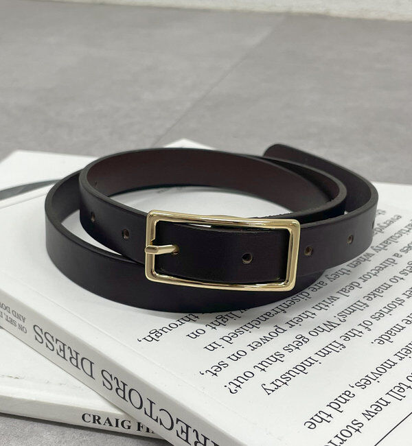  「【GALENA/ガレナ】ワイドバックルベルト」|ベルト|ブラウン