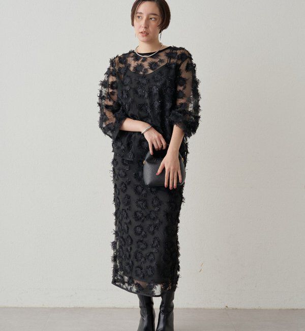  「【Atelier N5/アトリエヌメロサンク】ジャガードシアーブラウス」|シャツ・ブラウス|