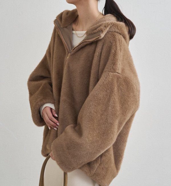  「フードフェイクファーブルゾン」|ベスト・ジレ|