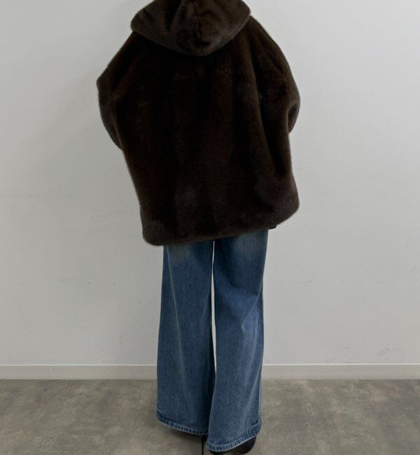  「フードフェイクファーブルゾン」|ベスト・ジレ|