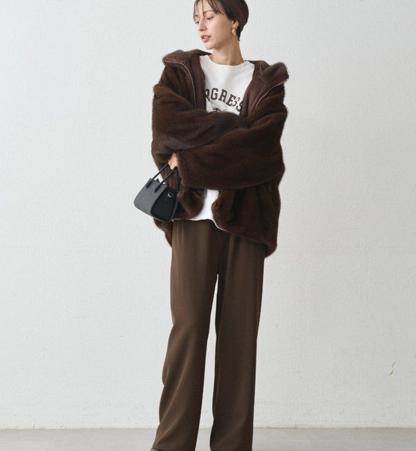  「フードフェイクファーブルゾン」|ベスト・ジレ|