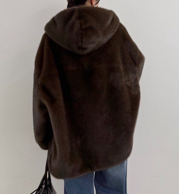  「フードフェイクファーブルゾン」|ベスト・ジレ|