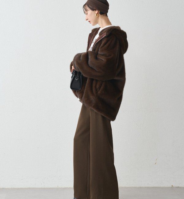  「フードフェイクファーブルゾン」|ベスト・ジレ|