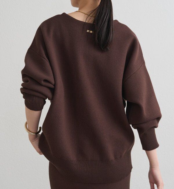  「【@_shirabe.s_コラボ】スウェットライクスキッパーニット」|ニット・セーター|