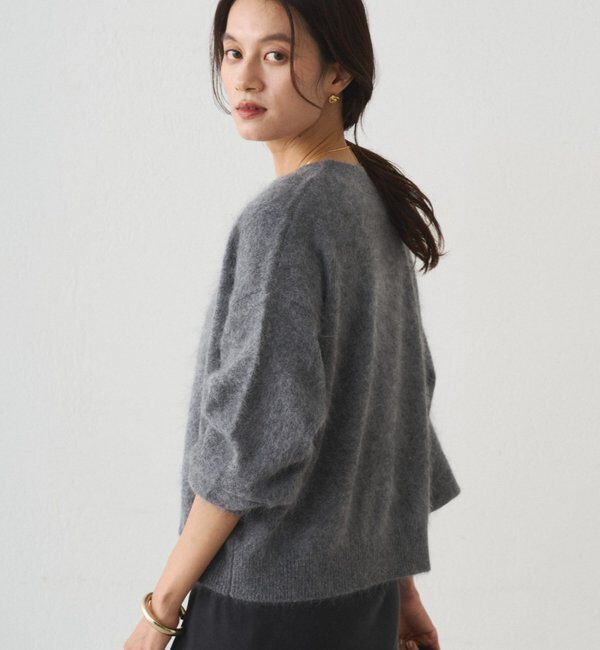  「シャギーショートニットカーディガン」|ニット・セーター|