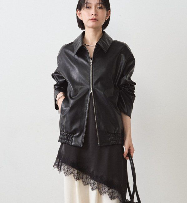  「サテンレースアシメキャミ」|シャツ・ブラウス|