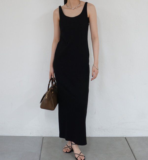  「カットタンクワンピース」|ワンピース|ブラック