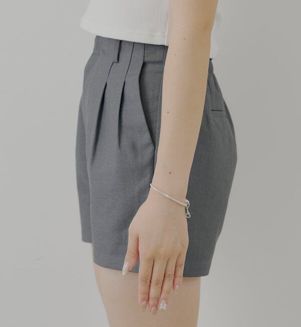  「フロントタックショートパンツ」|チノ|
