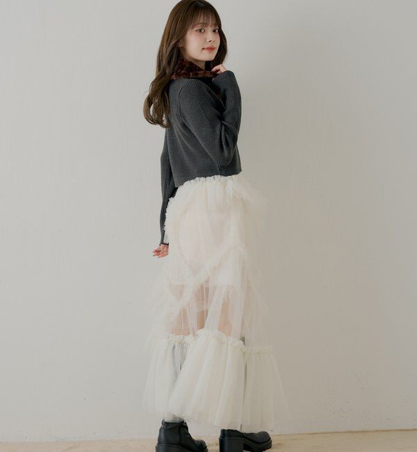  「【SALON by Chico】ファー襟取り外しコンパクトトップス」|ニット・セーター|