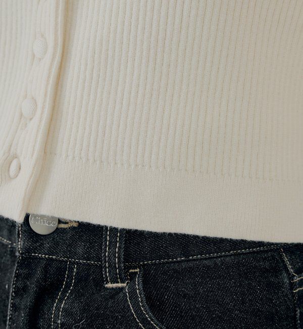  「【SALON by Chico】ファー襟取り外しコンパクトトップス」|ニット・セーター|