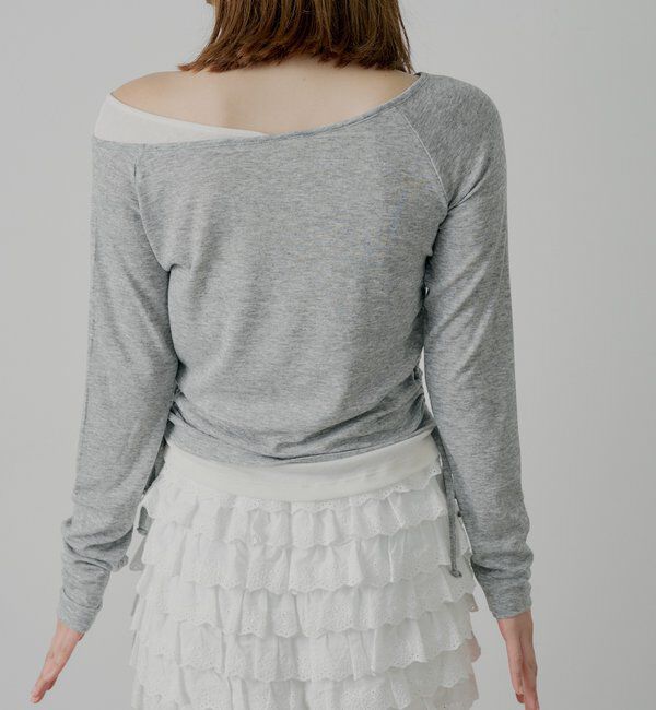  「ワンショルレイヤードTシャツ」|Tシャツ・カットソー|