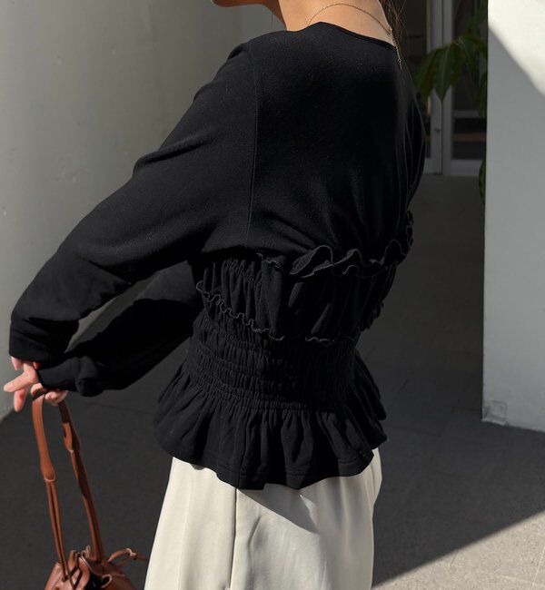  「【体感＋4℃】ベアシャーリング裏起毛トップス」|Tシャツ・カットソー|