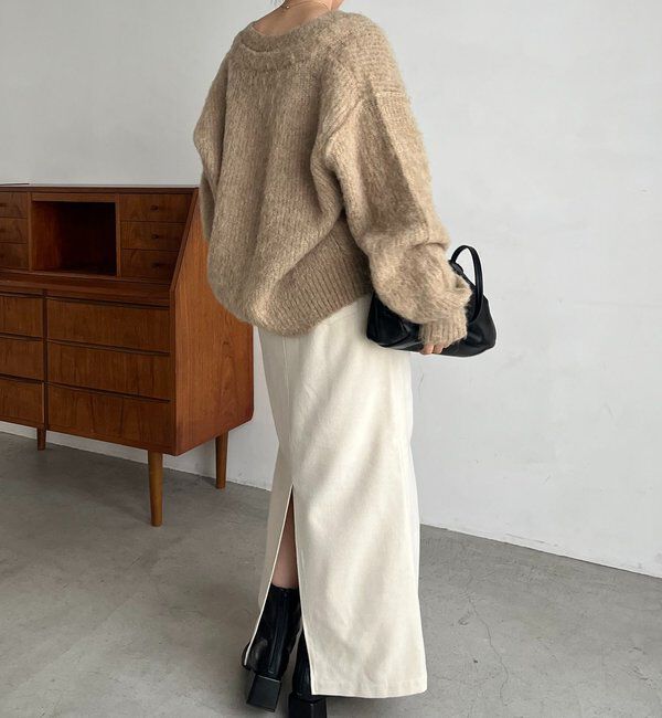  「ニュアンスボタンレイヤード風カーディガン」|カーディガン|