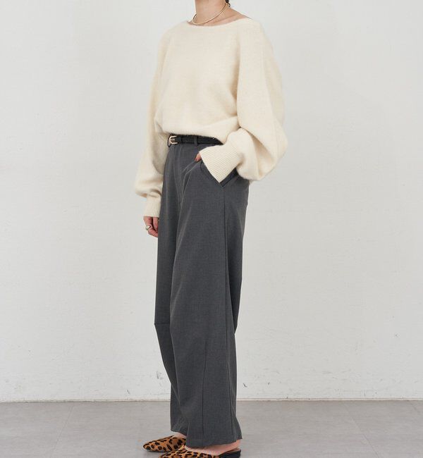  「ファーウールオフショルニット」|ニット・セーター|