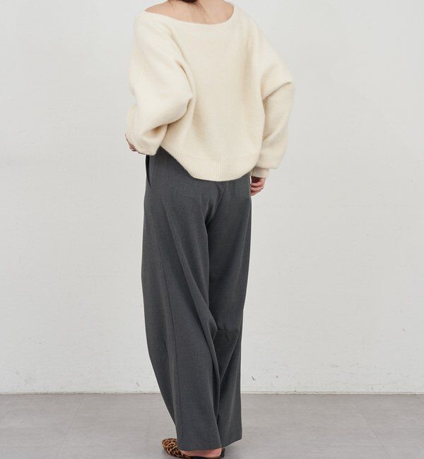  「ファーウールオフショルニット」|ニット・セーター|
