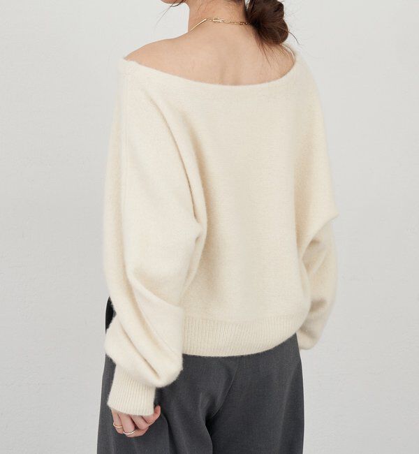  「ファーウールオフショルニット」|ニット・セーター|
